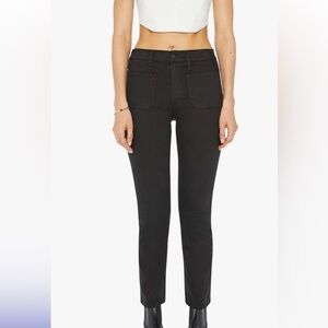 Black Mother jeans model The patch pocket Insider ankle . Size 28